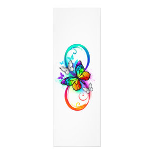 Bright infinity with rainbow butterfly photo print