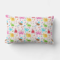 Bright Insects and Flowers for Children's Design