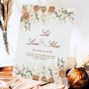 Bright Ivory Calla Lilies “Let Love Glow” Sign