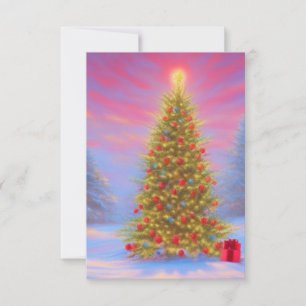 Bright, joyful Christmas morning design Thank You Card