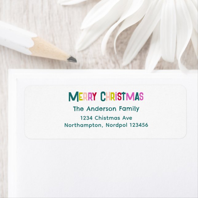 Bright & Joyful Merry Christmas Pine Green (Insitu)