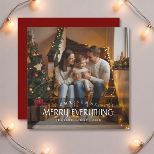 Bright & Joyful Merry Everything Family Holiday Ca