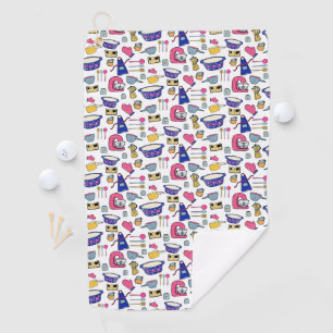 Bright Kitchen Utensils Cook Cake Maker Golf Towel