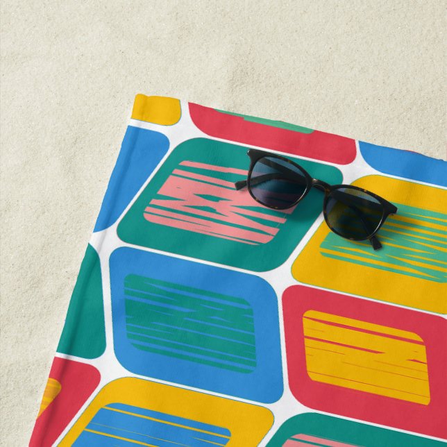 Bright Lean  Beach Towel (In Situ)