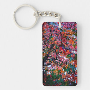 Bright leaves  key ring