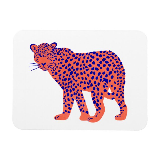 Bright Leopard Magnet (Horizontal)