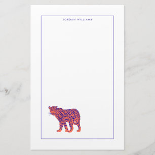 Bright Leopard Stationery