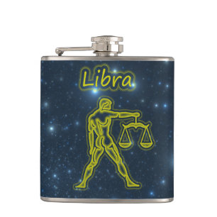 Bright Libra Hip Flask