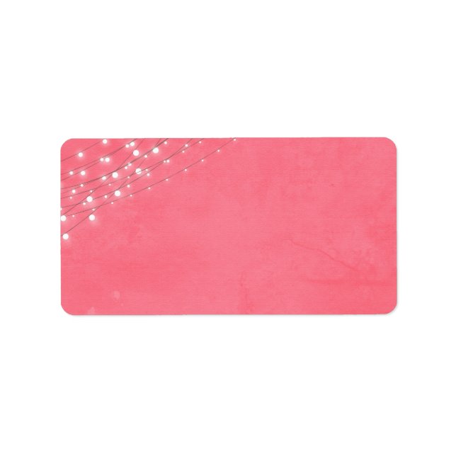 Bright Lights - Address Labels - Pink (Front)