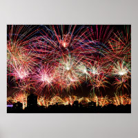 Bright Lights, Big City Fireworks Print