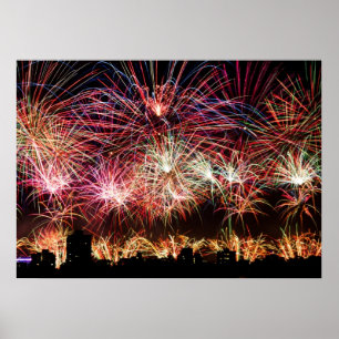 Bright Lights, Big City Fireworks Print