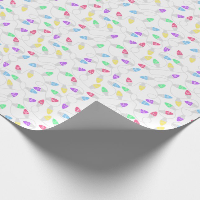 Bright Lights Holiday Wrapping Paper (Corner)