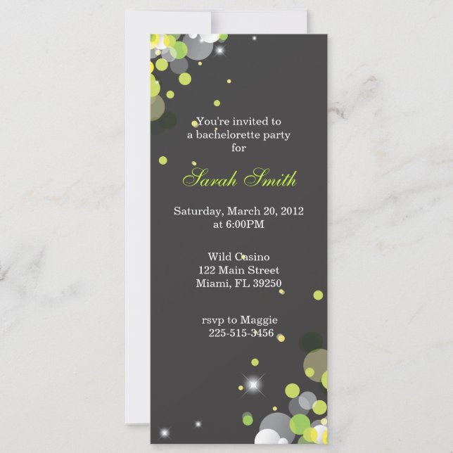 Bright Lights Invitation (Front)