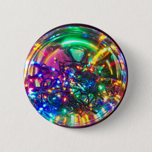 Bright Lights of Christmas 6 Cm Round Badge