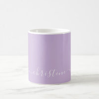  Bright Lilac Mauve White Minimalist Name 015