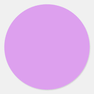 Bright lilac (solid colour)  classic round sticker