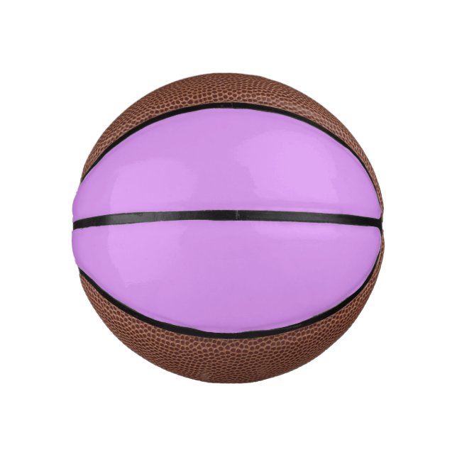 Bright lilac (solid colour)  mini basketball (Front)