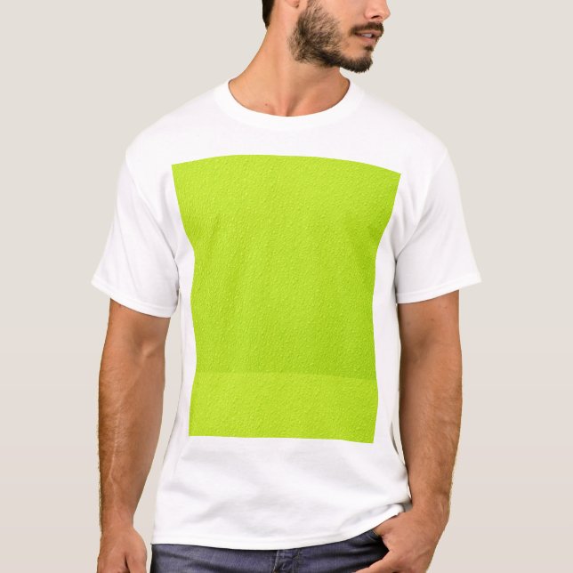 Bright Lime Green Neon Trendy Colours T-Shirt (Front)