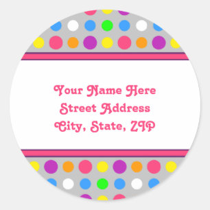 Bright Little Dots Address Labels