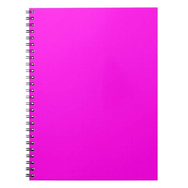  Bright Magenta (solid color)  Notebook (Front)