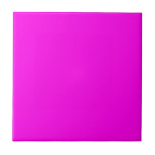 Bright Magenta Solid Color Tile
