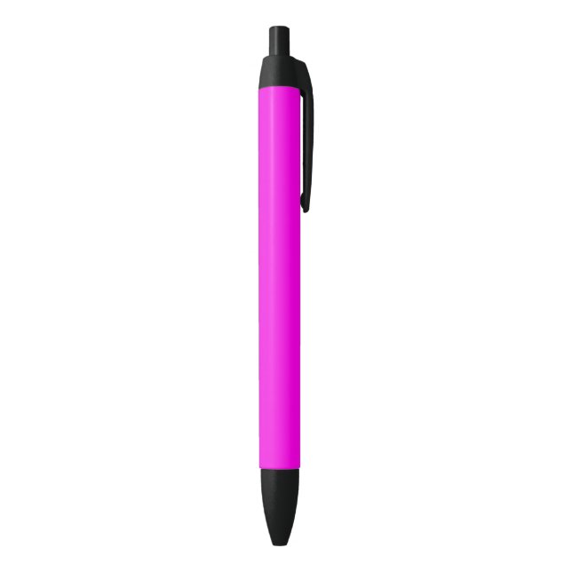 Bright Magenta Solid Colour Black Ink Pen (Bottom (Vertical))