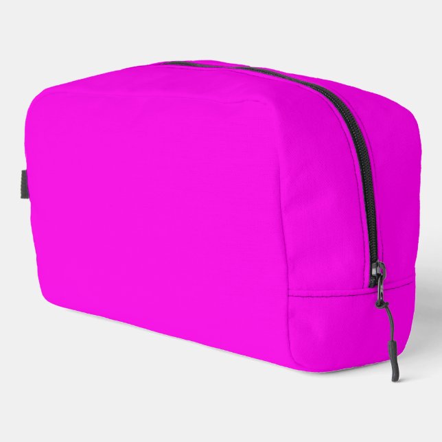 Bright Magenta Solid Colour Dopp Kit (Right Corner)