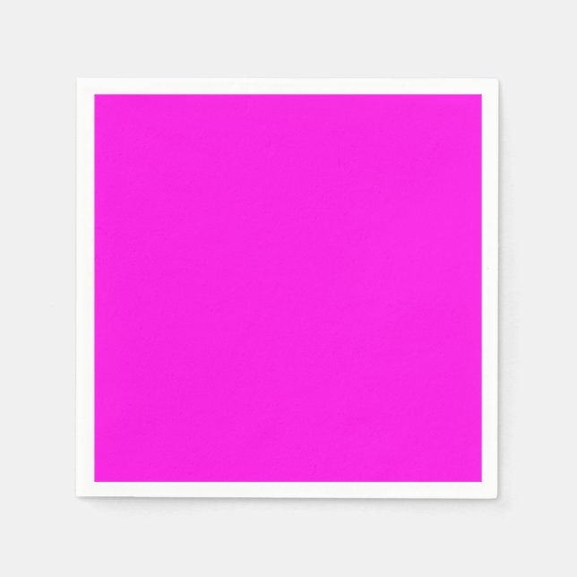  Bright Magenta (solid colour)  Napkin (Front)