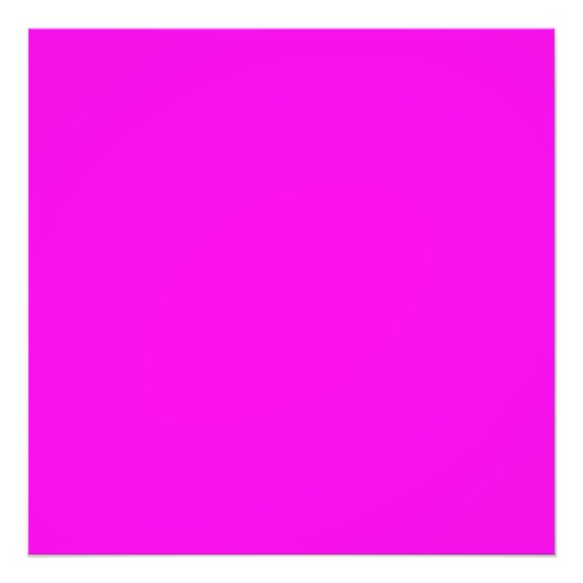  Bright Magenta (solid colour)  Photo Print (Front)