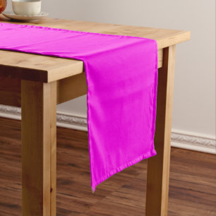 Bright Magenta Solid Colour Short Table Runner