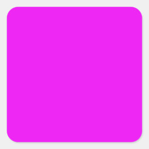Bright Magenta Square Sticker