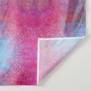 Bright Magenta Sunset Abstract Acrylic Pour Tapestry