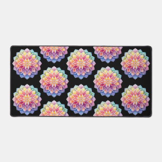Bright Mandala Floral Desk Mat