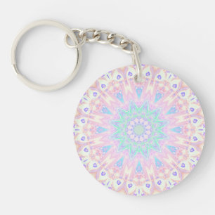 Bright Mandala Key Ring