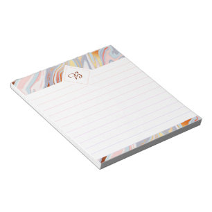 Bright marble top notepad