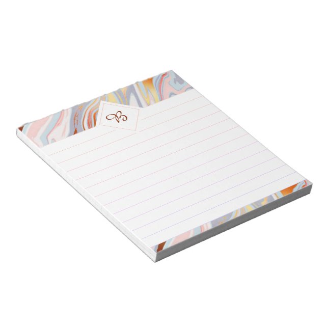 Bright marble top notepad (Angled)