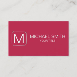 Bright maroon colour background business card