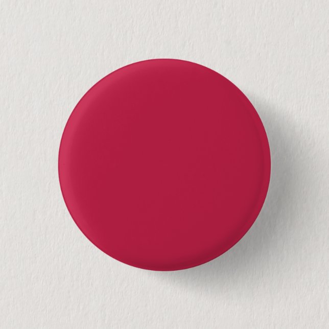 Bright maroon (solid colour)  3 cm round badge (Front)