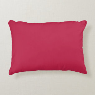 Bright maroon (solid colour) decorative cushion