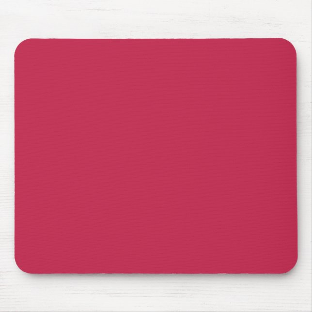 Bright maroon (solid colour)  mouse pad (Front)