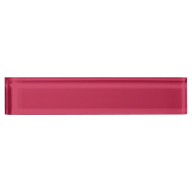Bright maroon (solid colour)  nameplate (Front)