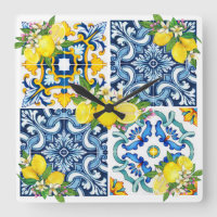 Bright Mediterranean Sicilian Tiles Citrus Lemons