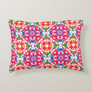 Bright Merry Traditional Christmas Star Pattern Decorative Cushion