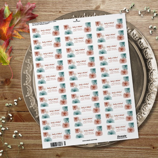 Bright Modern Abstract Dark Teal, Copper, Bisque  (Creator Uploaded)