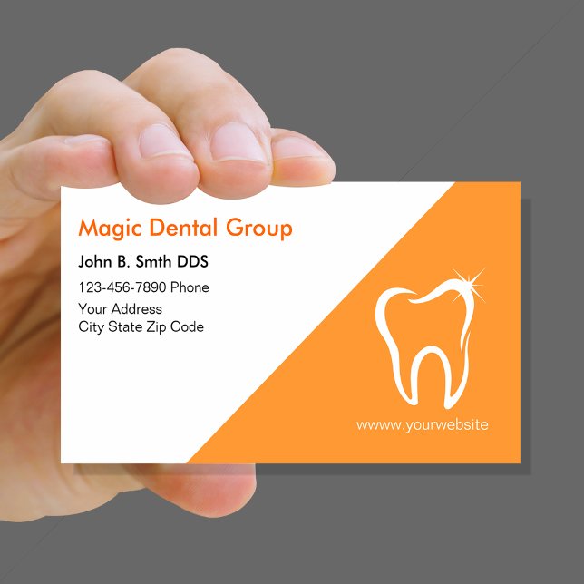 Bright Modern Dentist Business Cards (Creator Uploaded)