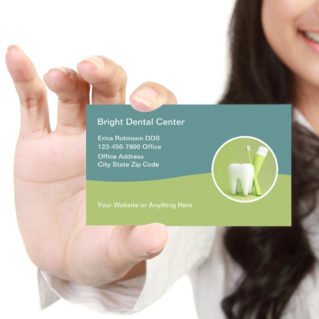 Bright Modern Dentist Office Business Cards (Creator Uploaded)
