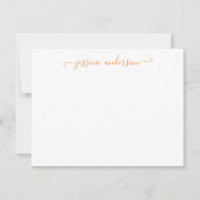 Bright Modern Elegant Autumn Fall Orange Script