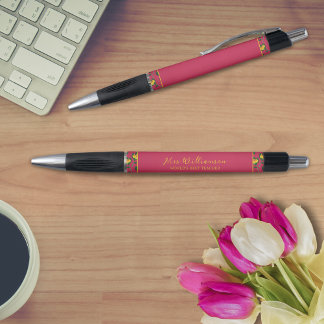 Bright Modern Floral Teacher's Pen