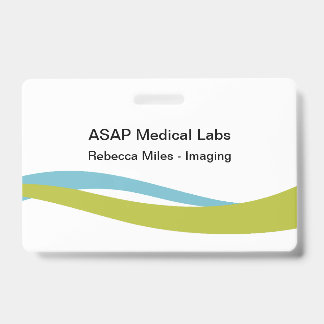 Bright Modern Medical Staff Name Badges ID Badge