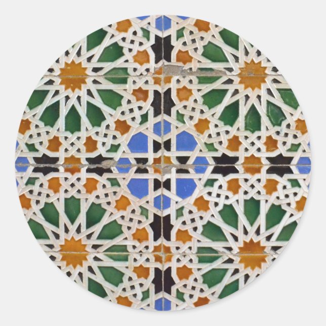 Bright Moroccan Pattern Stickers (Front)